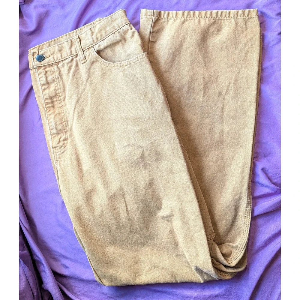 Dickies Men's Carpenter Pants 6 Pocket Hammer Loop Straight Leg Cotton Workwear